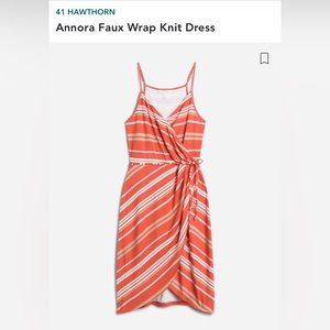 Market & Spruce Faux Wrap Knit Dress XL